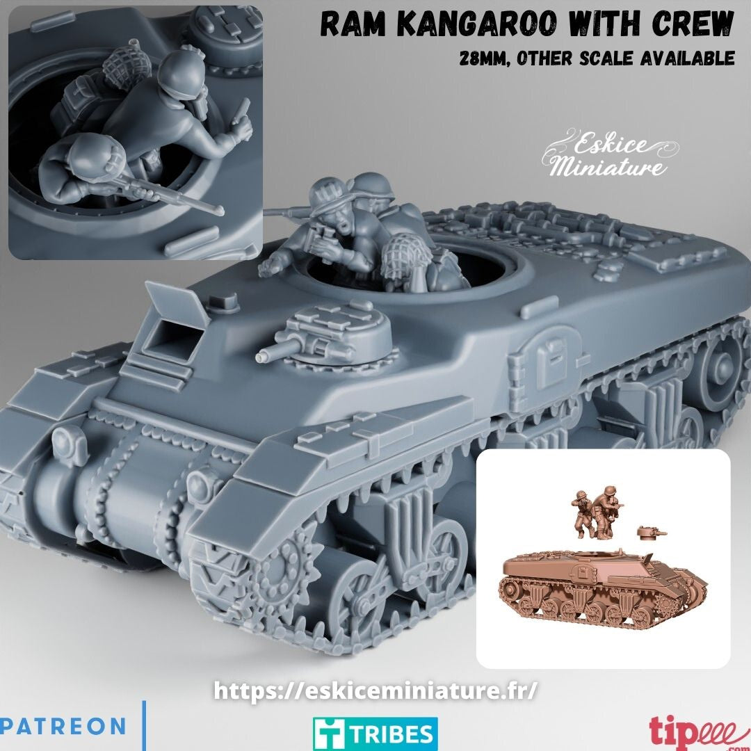 RAM Kangaroo with and without Crew ( 2 Miniaturen )