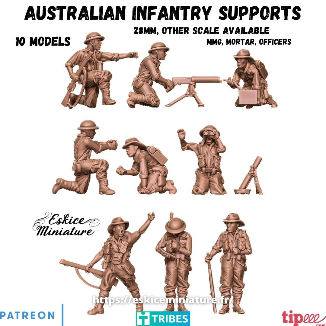 Australian Support Weapons( 9 Miniaturen )