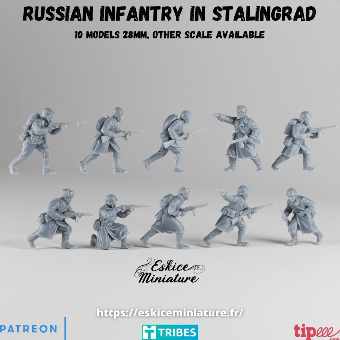 Soviet Soldiers in Stalingrad ( 10 Miniaturen )