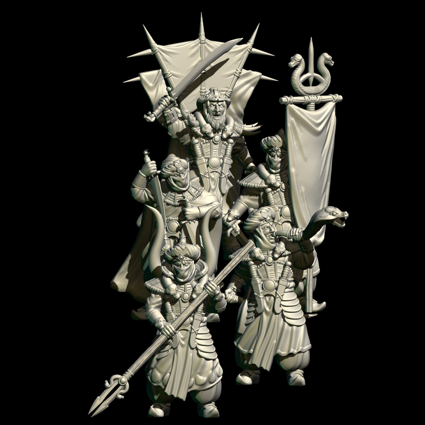 Serpent Clan Commanders ( 5 Miniaturen )