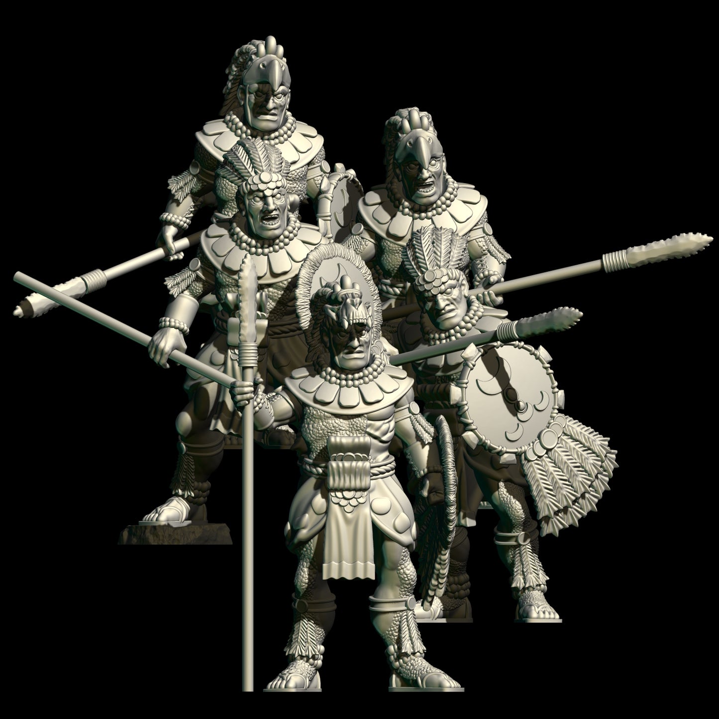 United Tribes - Husiuilke Warriors ( 5 Miniaturen )