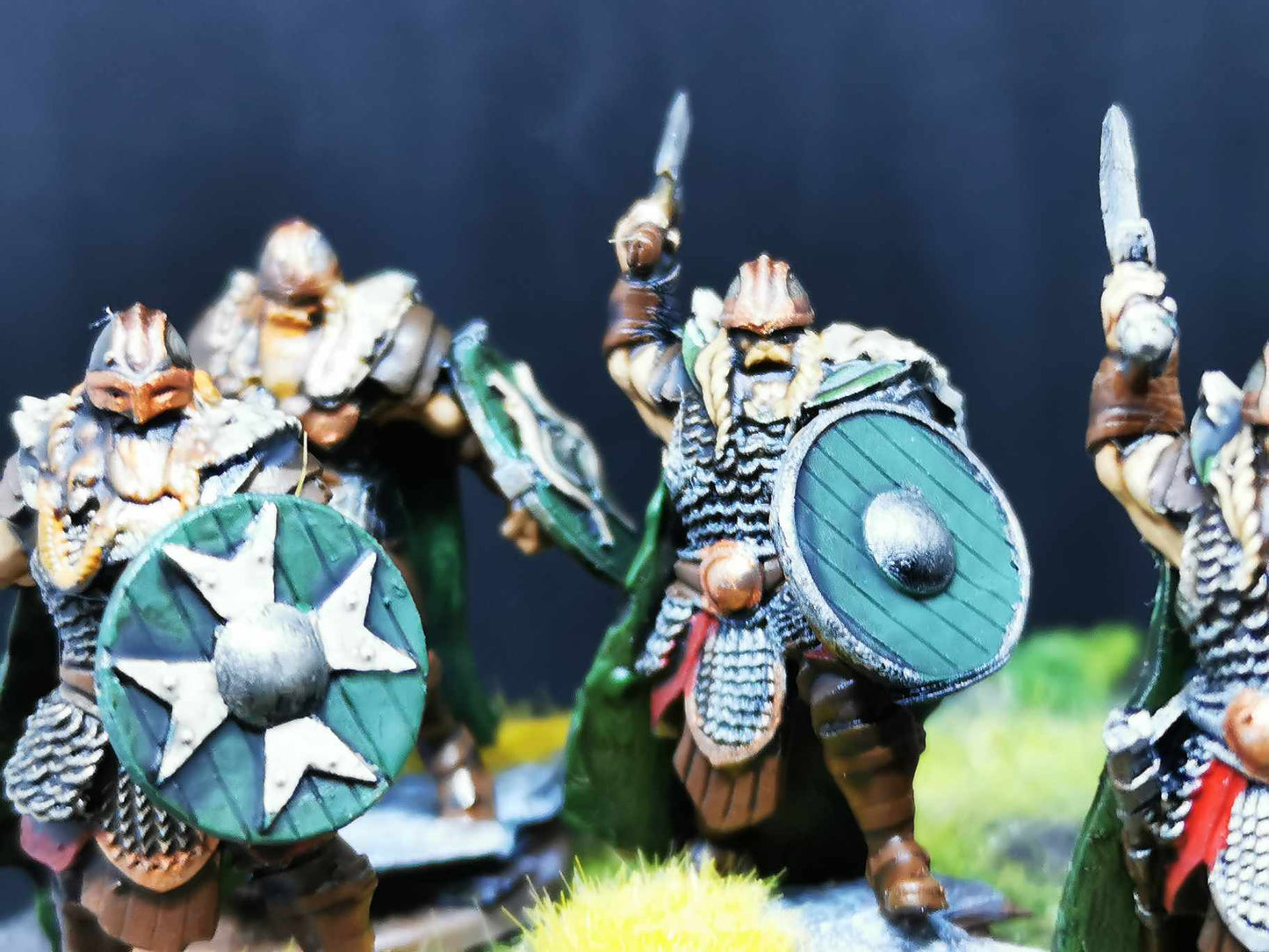 Sächsische Krieger ( 10 Miniaturen )