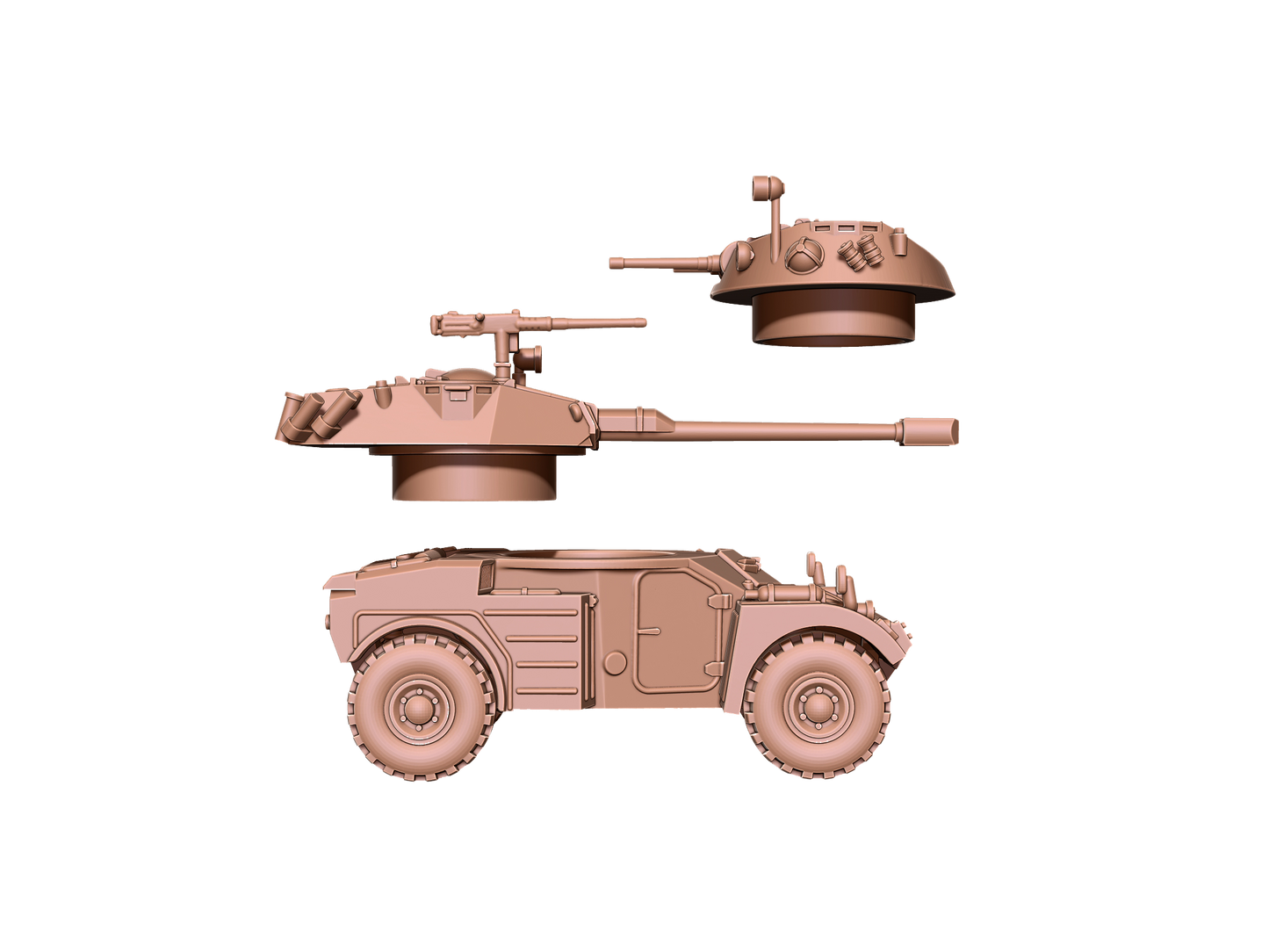 AML 60 armored vehicle mit 2 Türmen