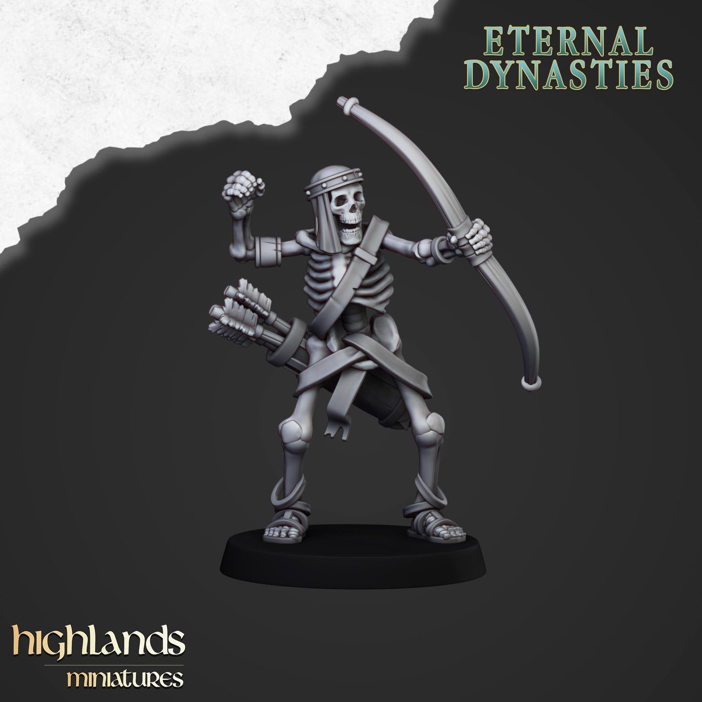 Ancient Skeletal Warriors with Bows 10 Miniaturen