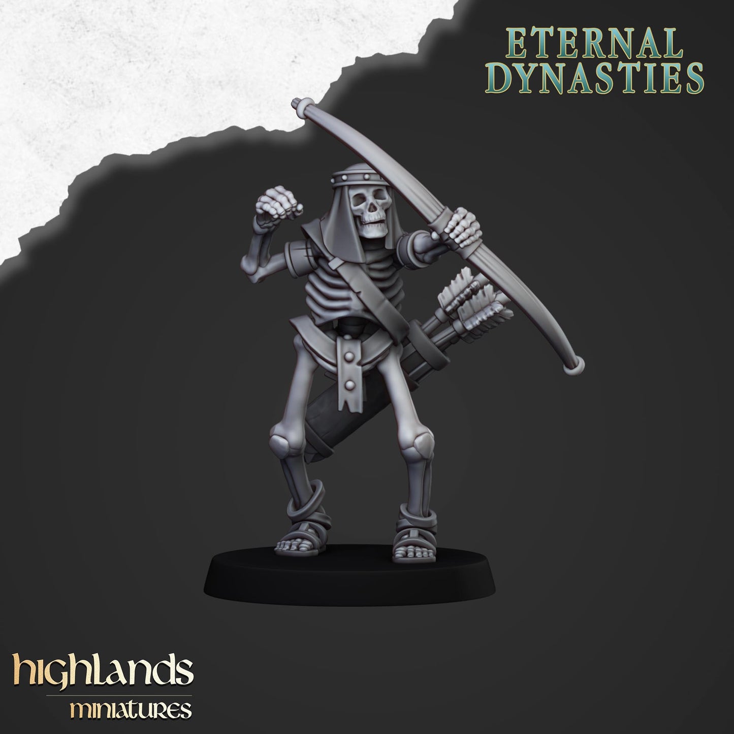 Ancient Skeletal Warriors with Bows 10 Miniaturen