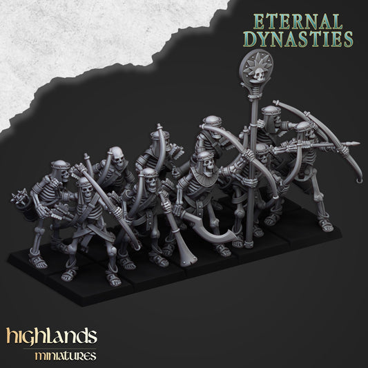 Ancient Skeletal Warriors with Bows 10 Miniaturen