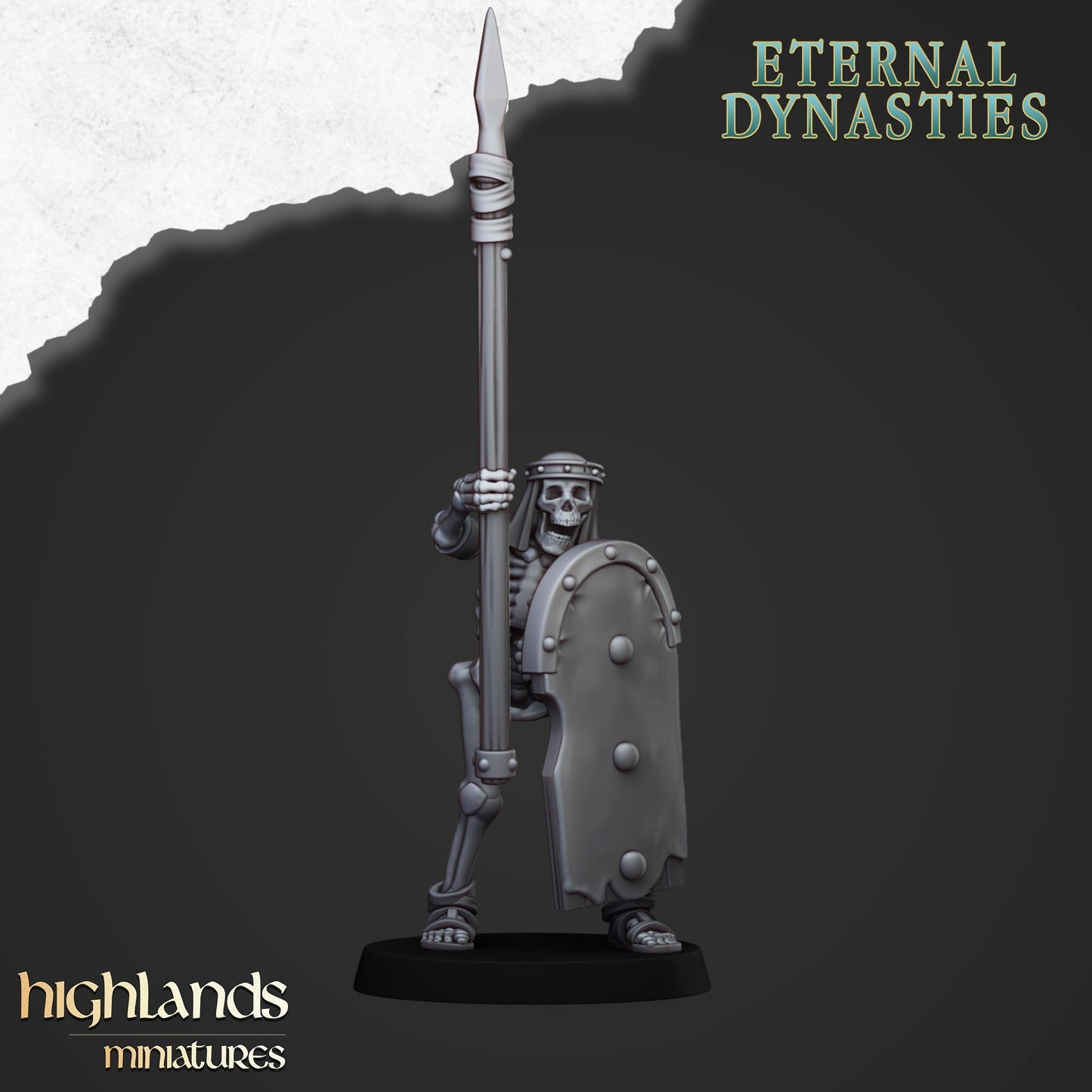 Ancient Skeletal Warriors with Spear 13 Miniaturen