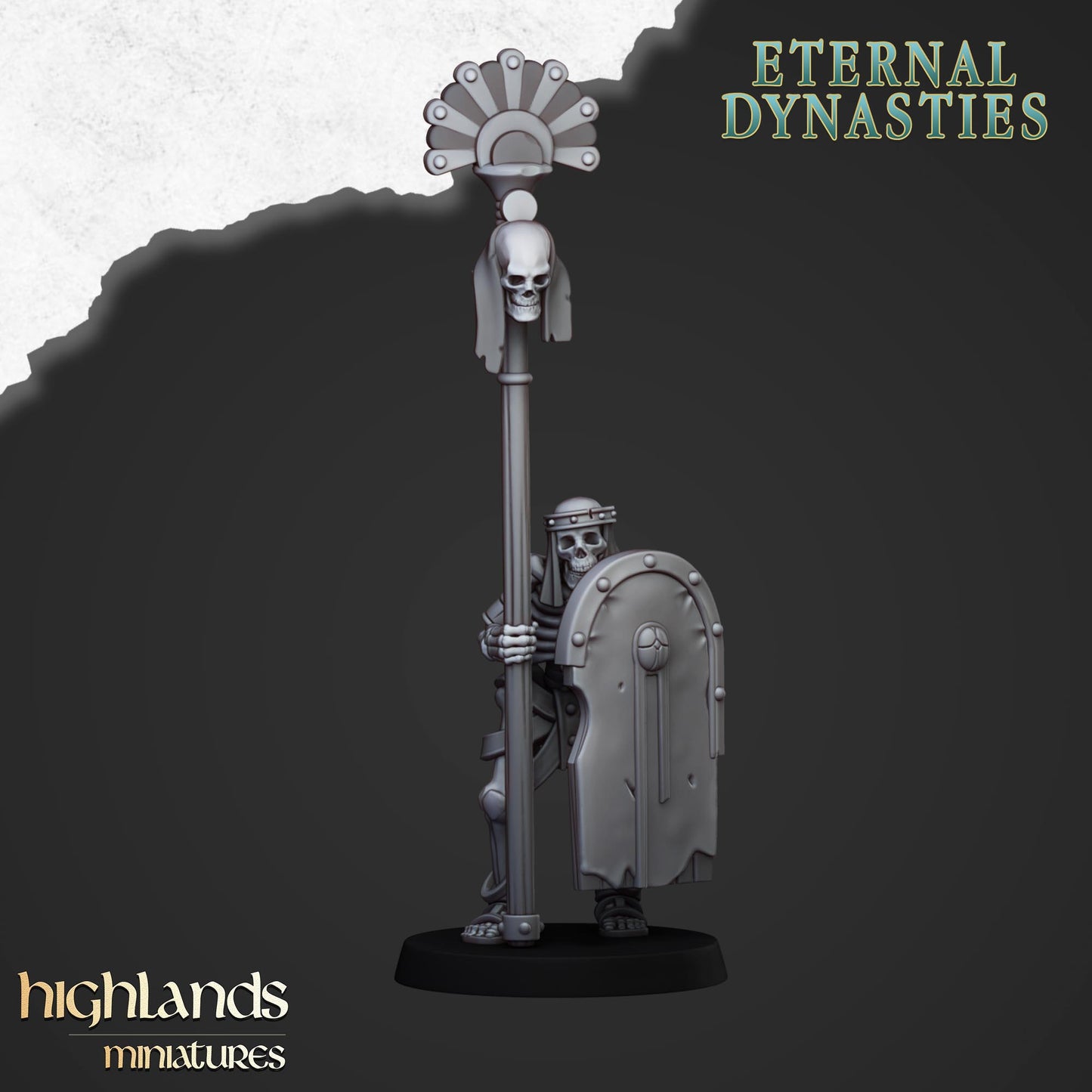 Ancient Skeletal Warriors with Spear 13 Miniaturen