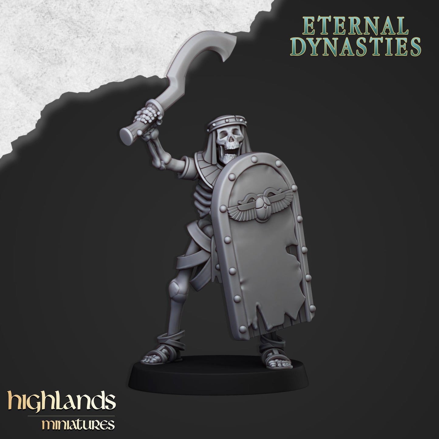 Ancient Skeletal Warriors with Spear 13 Miniaturen