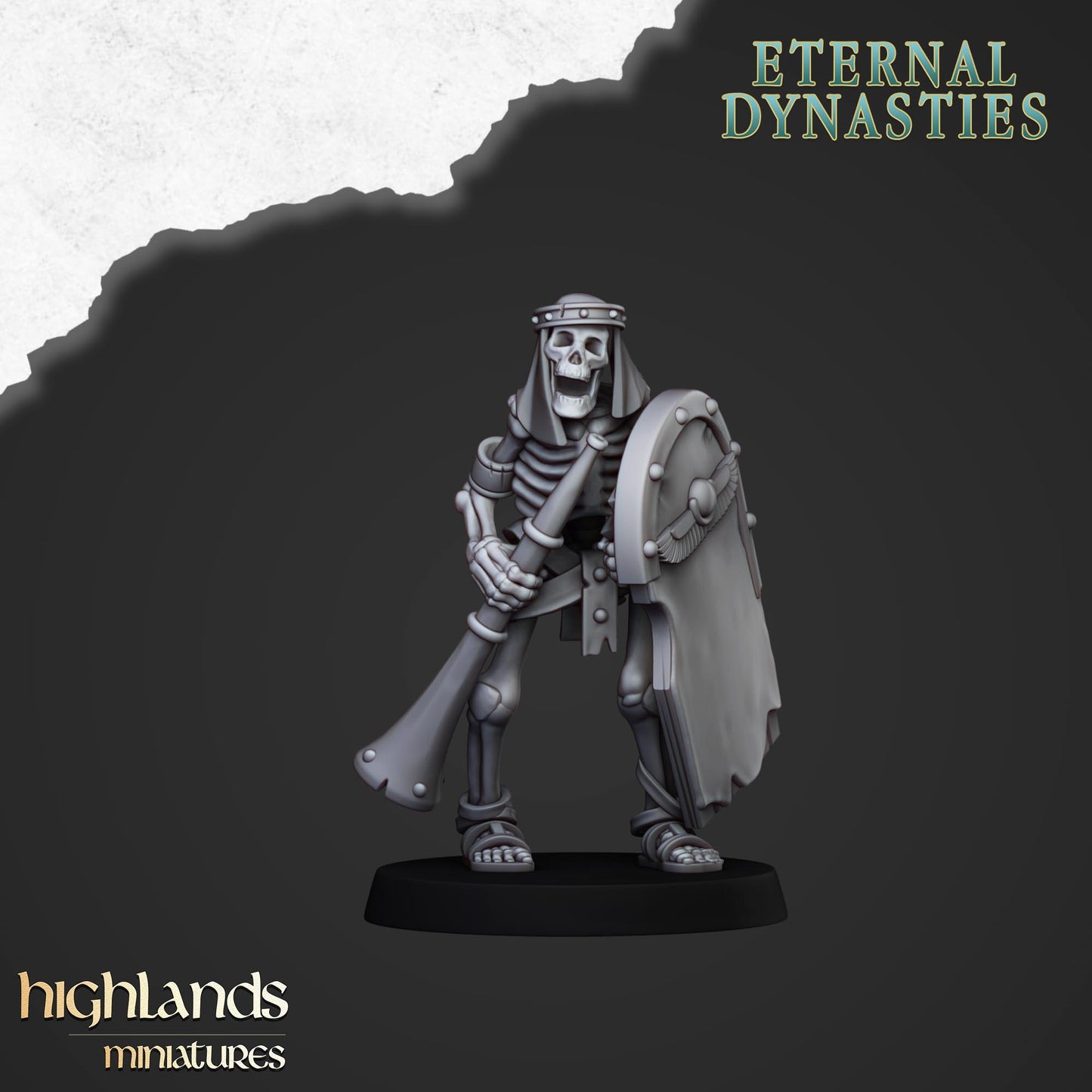 Ancient Skeletal Warriors with Spear 13 Miniaturen