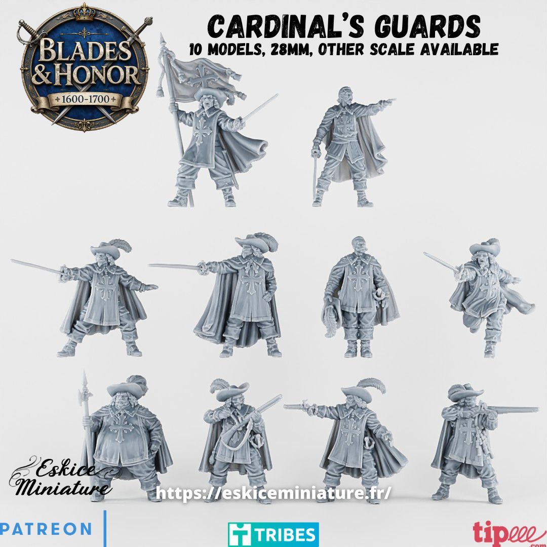 Cardinal's Guards (10 miniatures)