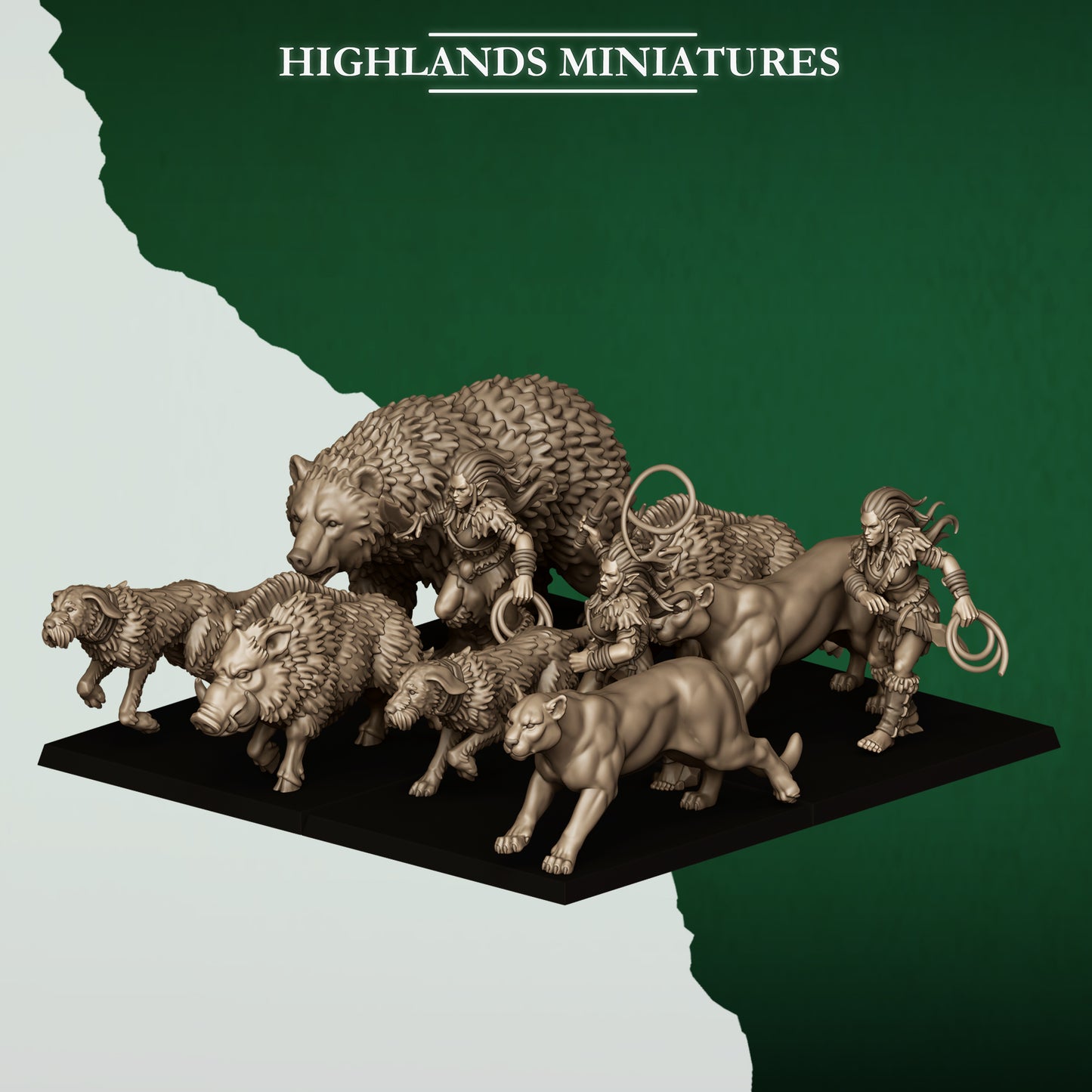 Feral Animals and Beastamers ( 10 Miniaturen )