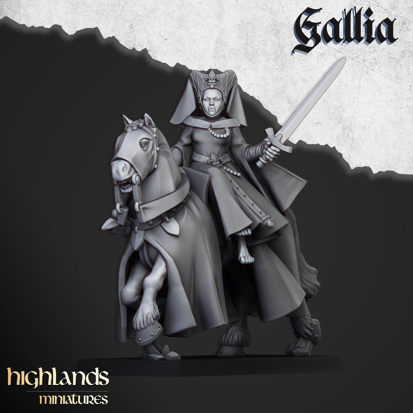 Damsel of Gallia beritten