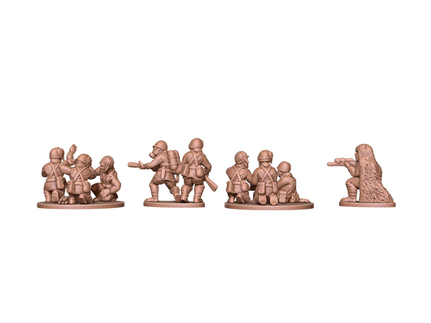 Bersaglieri Infantry ( 4 Miniaturen)