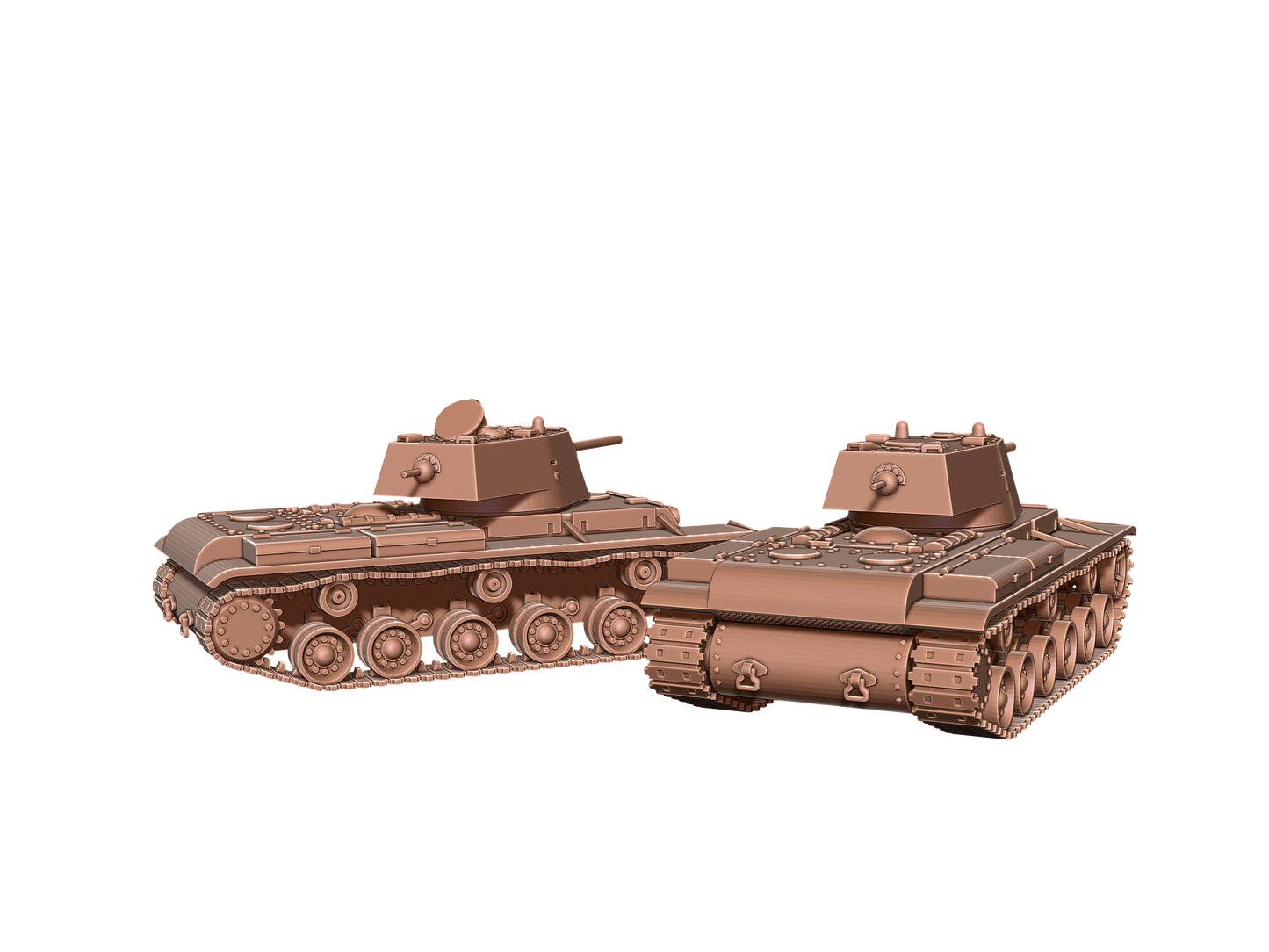 Russian KV1 heavy tank with tank commander