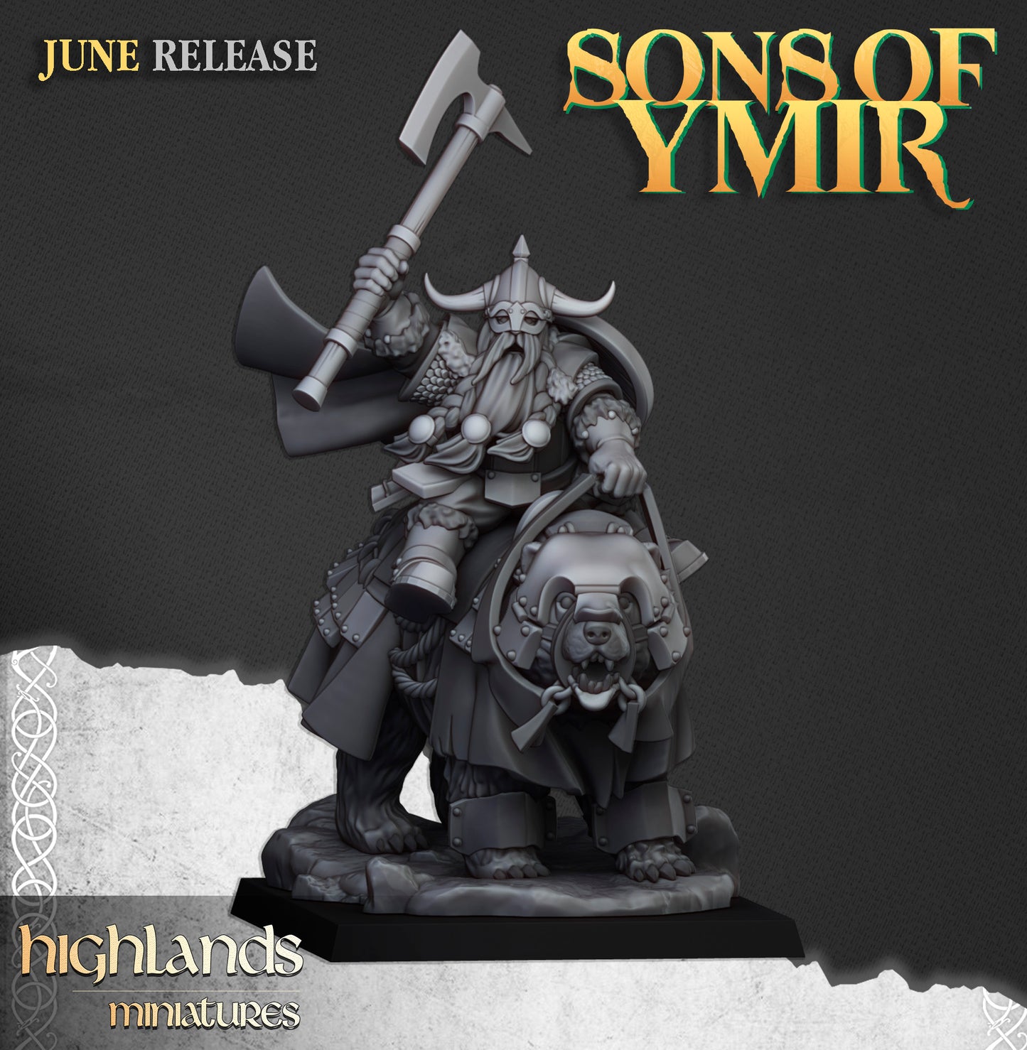Mounted Heavy Dwarfs ( 6 Miniaturen )