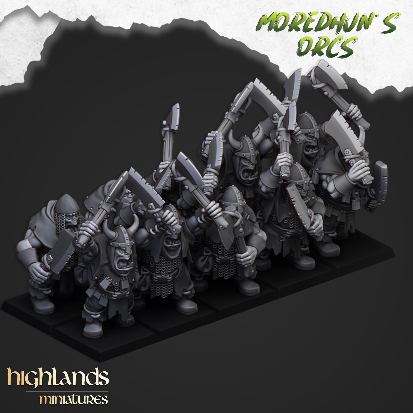 ORC WARRIORS WITH HAND WEAPONS ( 13 Miniaturen )