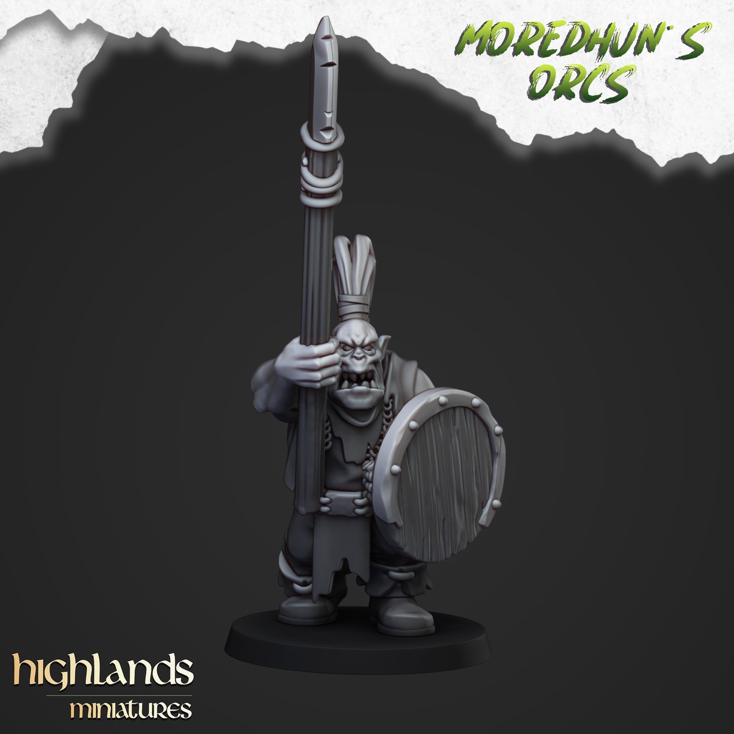 ORC WARRIORS WITH SPEARS ( 5 Miniaturen )