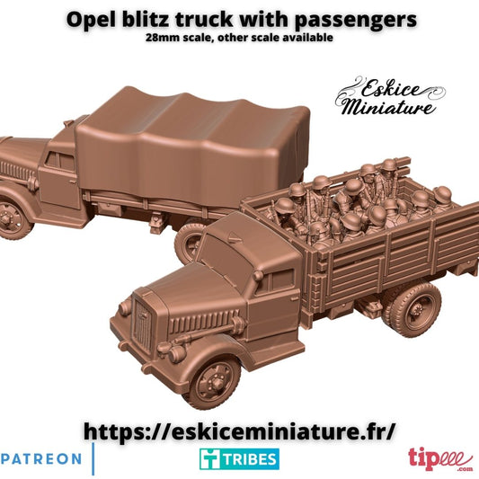 Opel Blitz ( 2 Miniaturen )