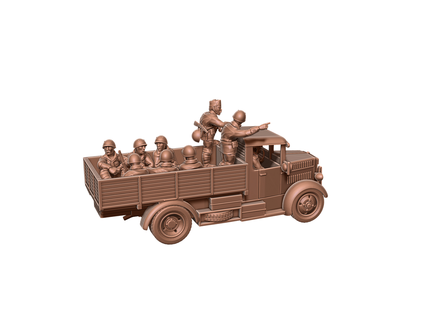 Fiat SPA transport truck ( 3 Miniaturen )