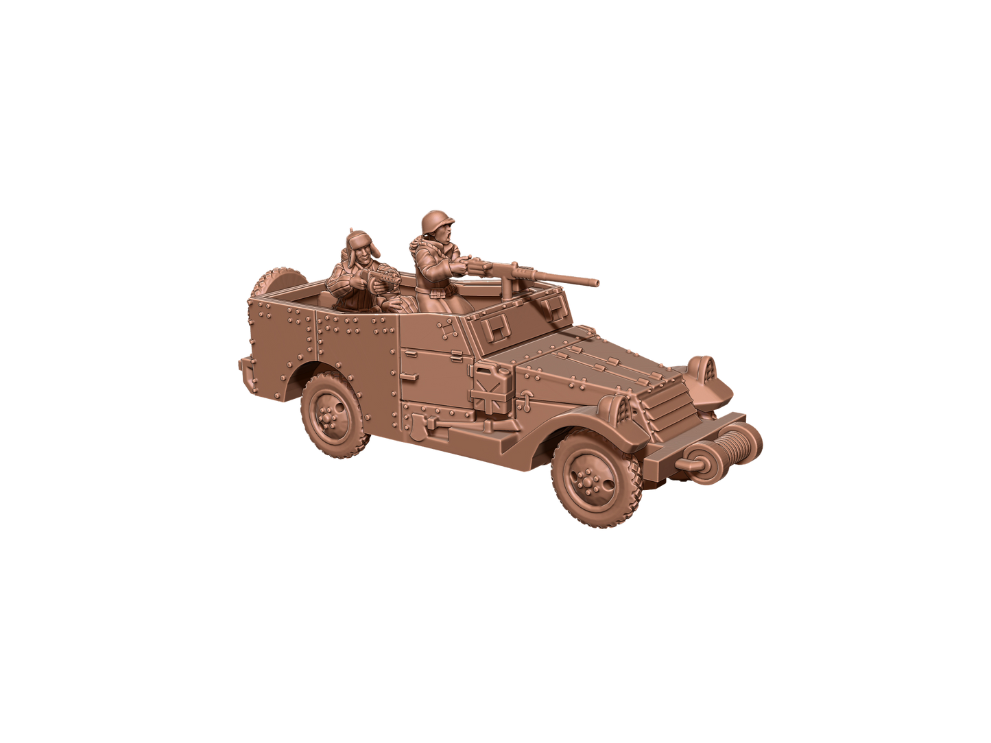 Russian “White Scout Car” mit und ohne Crew ( 2 Miniaturen )