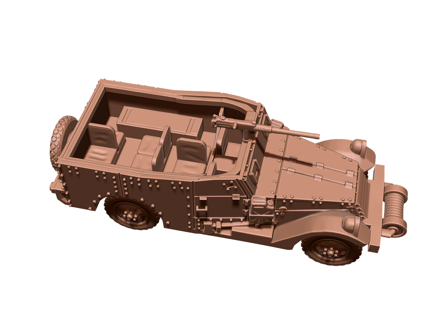Russian “White Scout Car” mit und ohne Crew ( 2 Miniaturen )