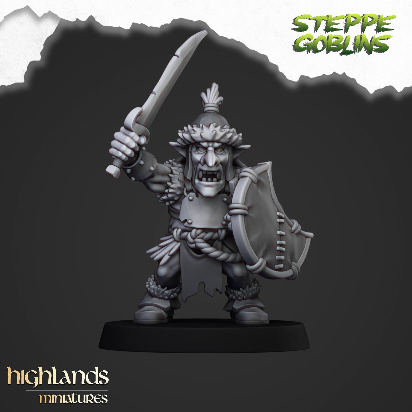 Steppe Goblin Command Group ( 3 Miniaturen )