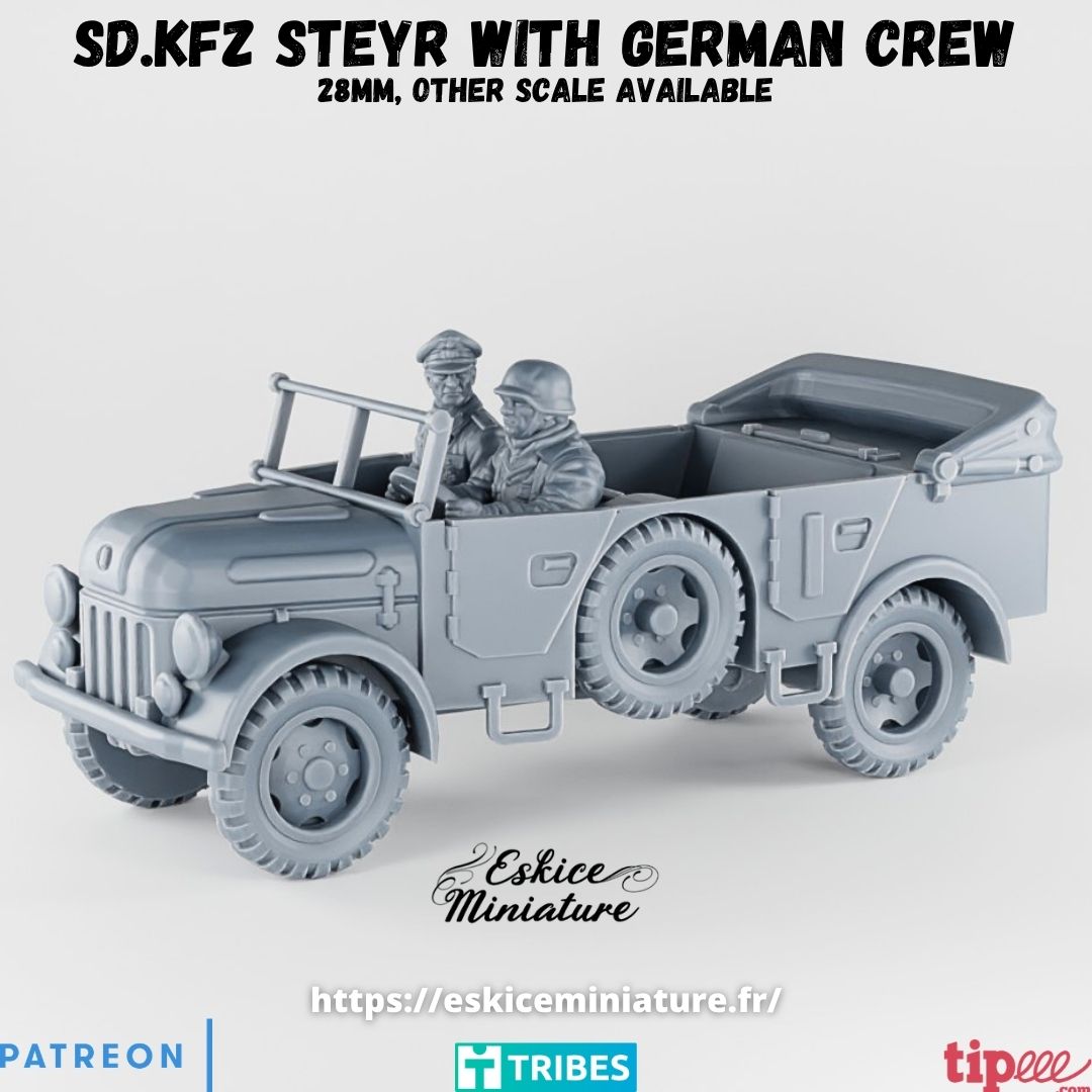 Sd.Kfz. Steyr 1500A with German crew