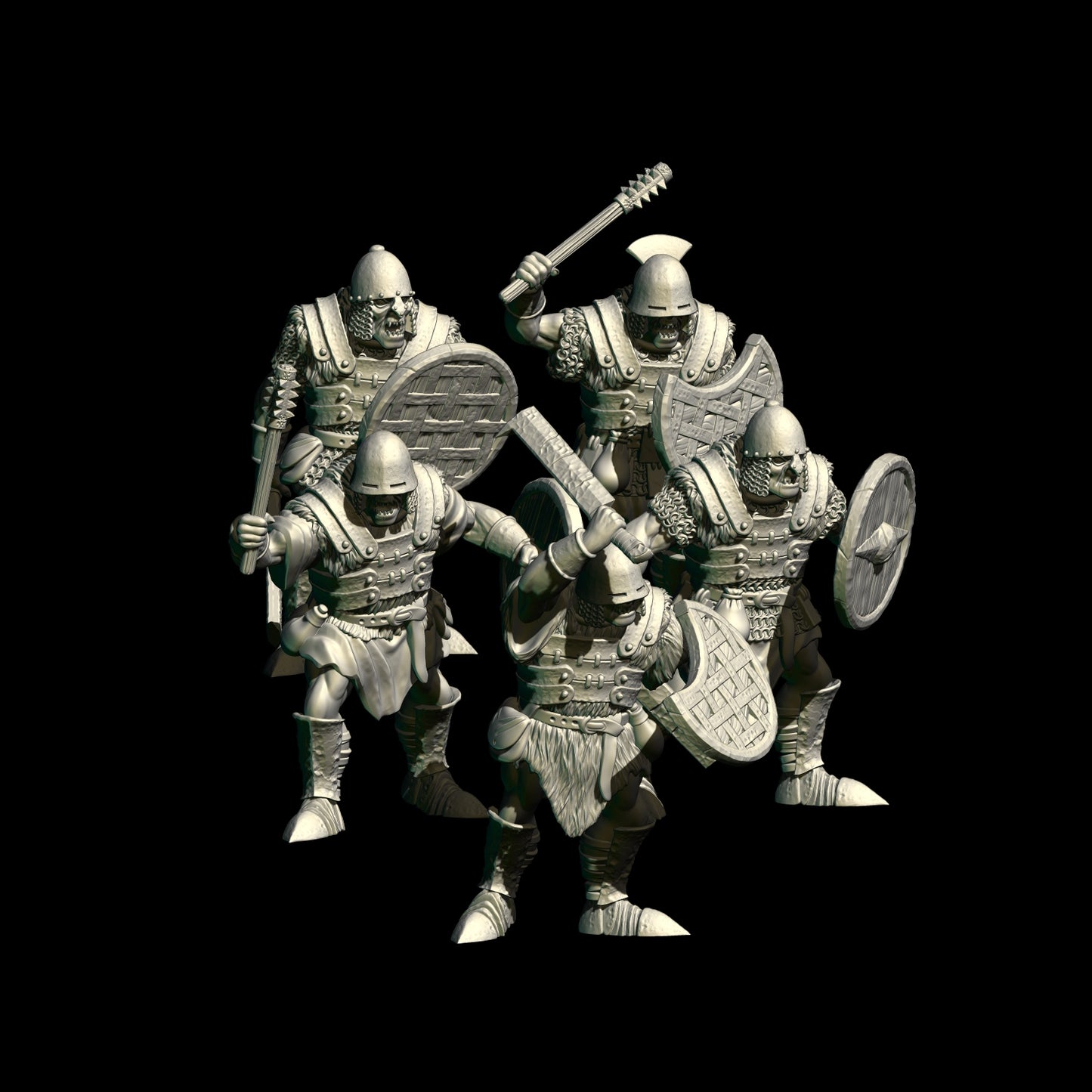 -HalfOrcs Warriors ( 5 Miniaturen )