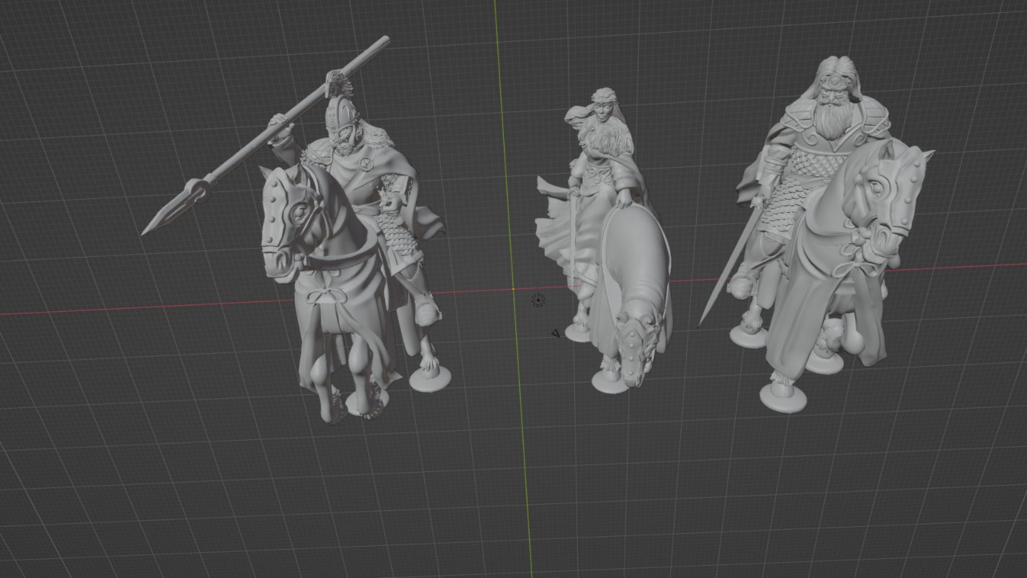 Heroes Mounted ( 3 Miniaturen )