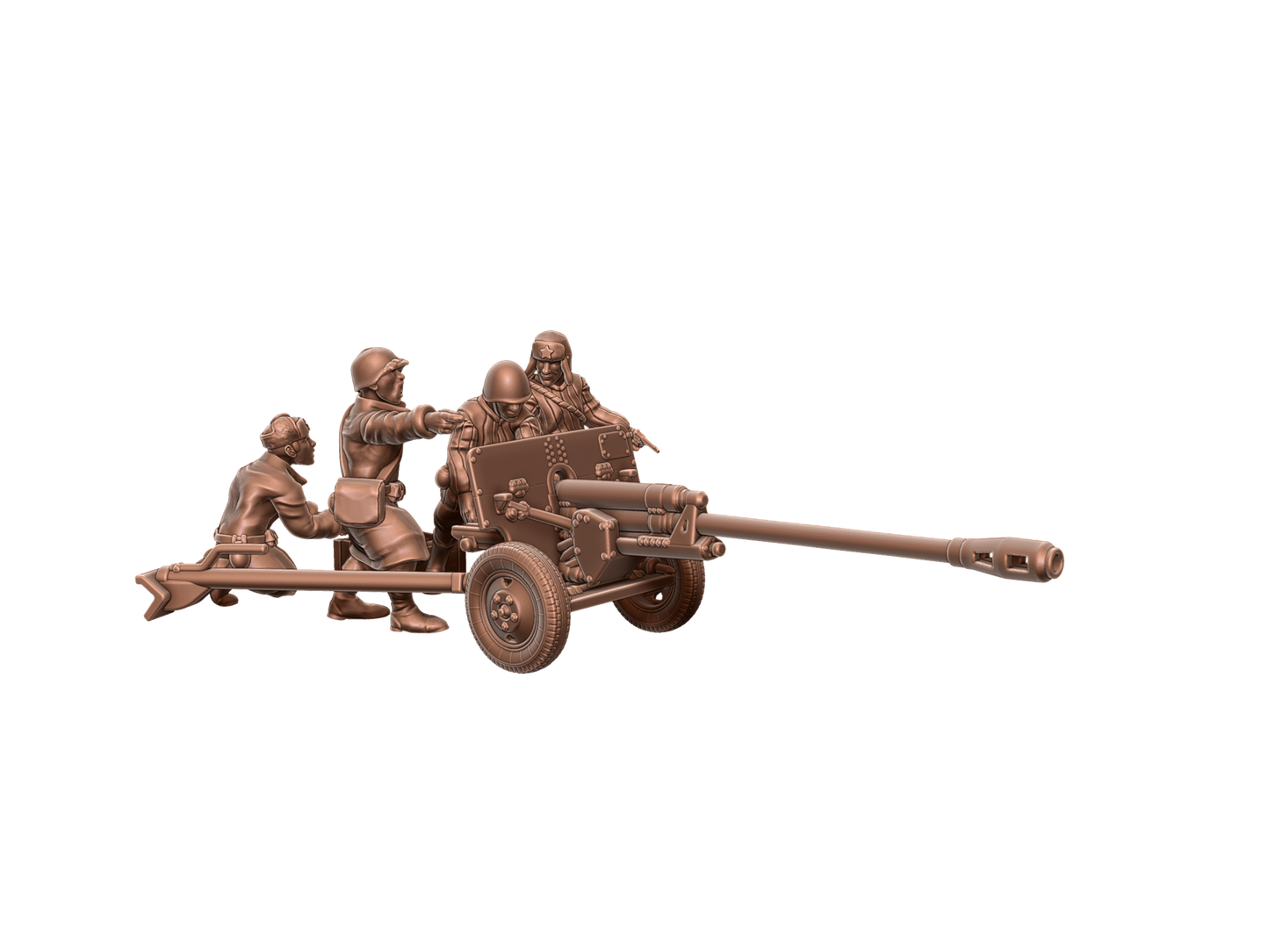 ZiS-3 cannon mit Crew