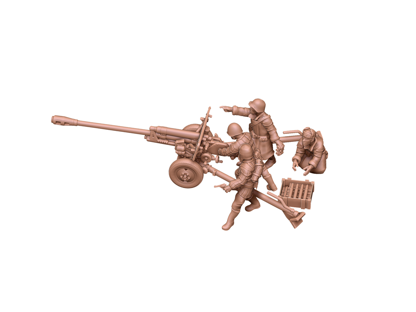 ZiS-3 cannon mit Crew