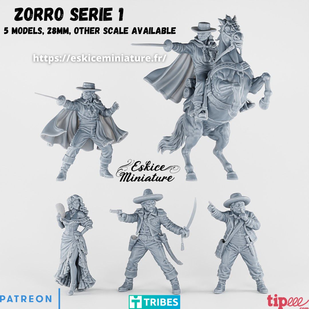 Zorro – Series 1 (5 miniatures)
