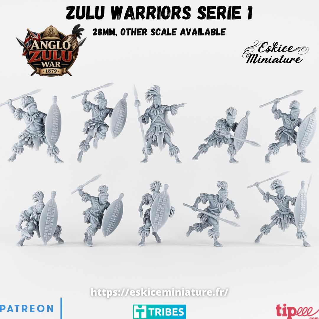 Zulu Warriors ( 10 Miniaturen )