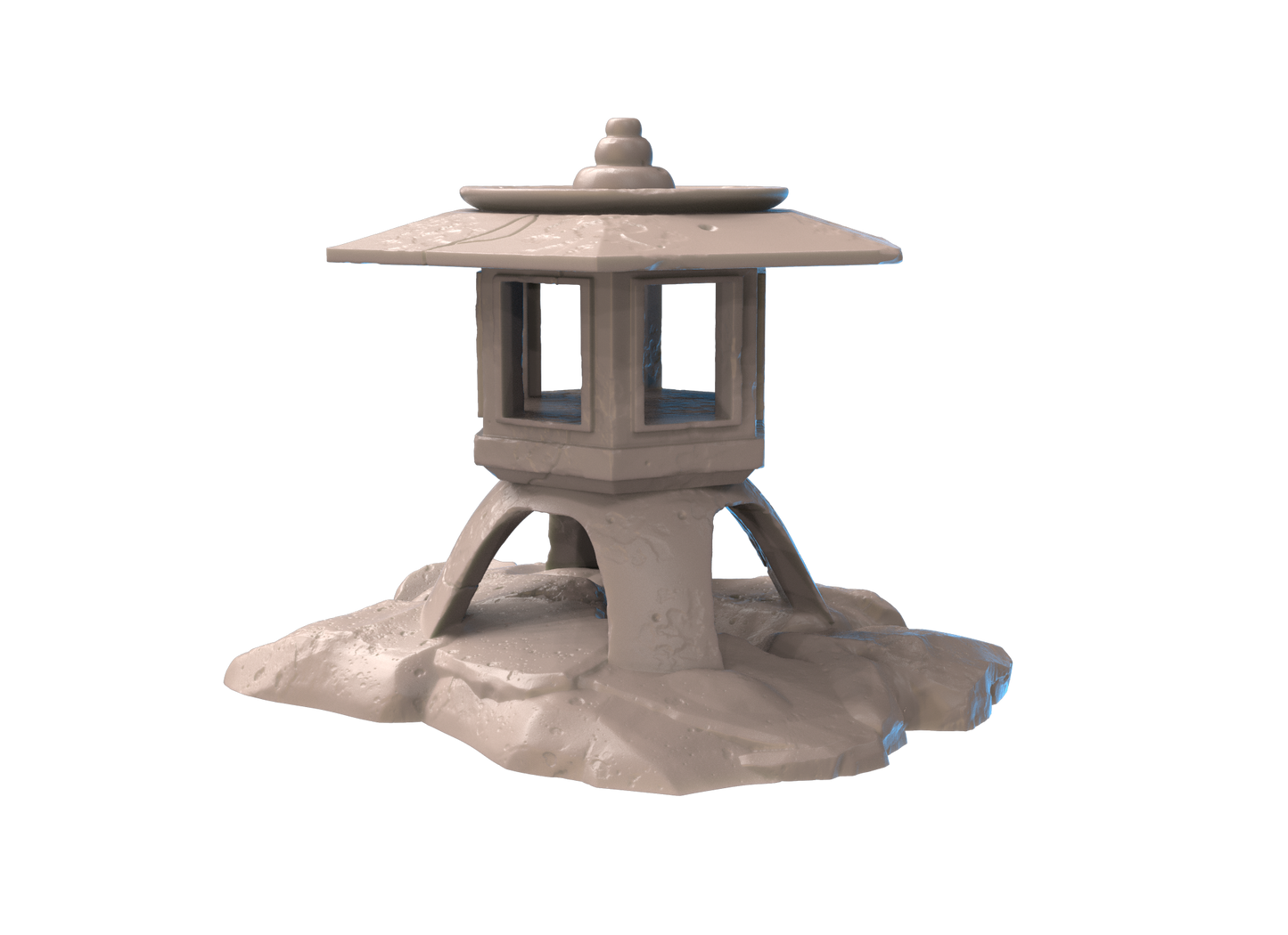 large stone lantern