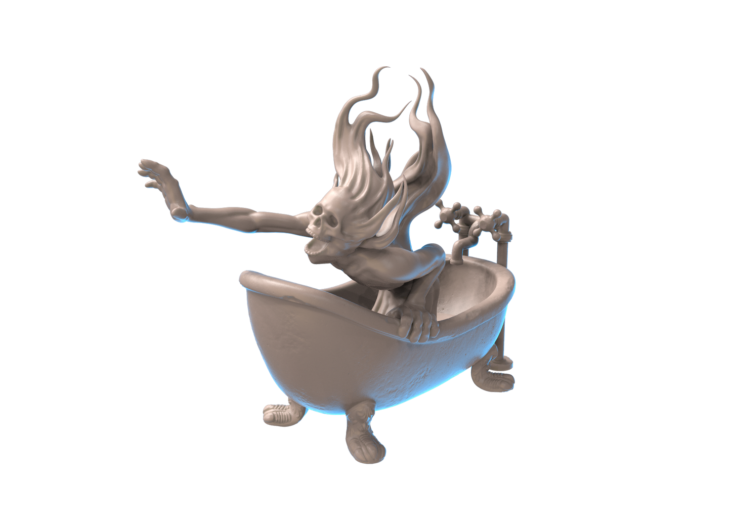 old tub with spirit