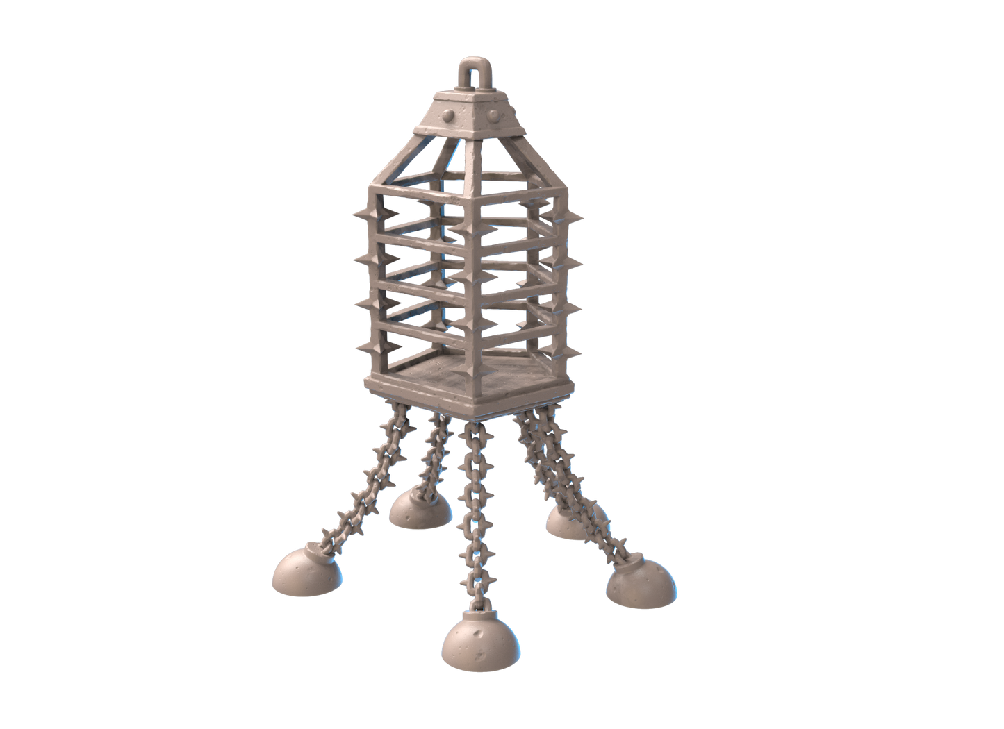 floating spiked cage V2