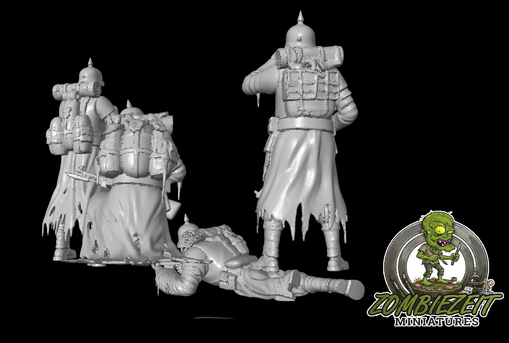 Undead WW1 Soldiers ( 4 Miniaturen )