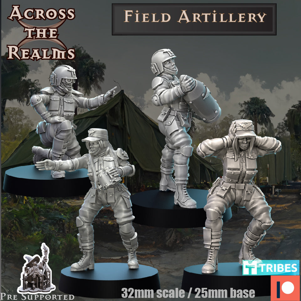 Field Artillery mit Crew