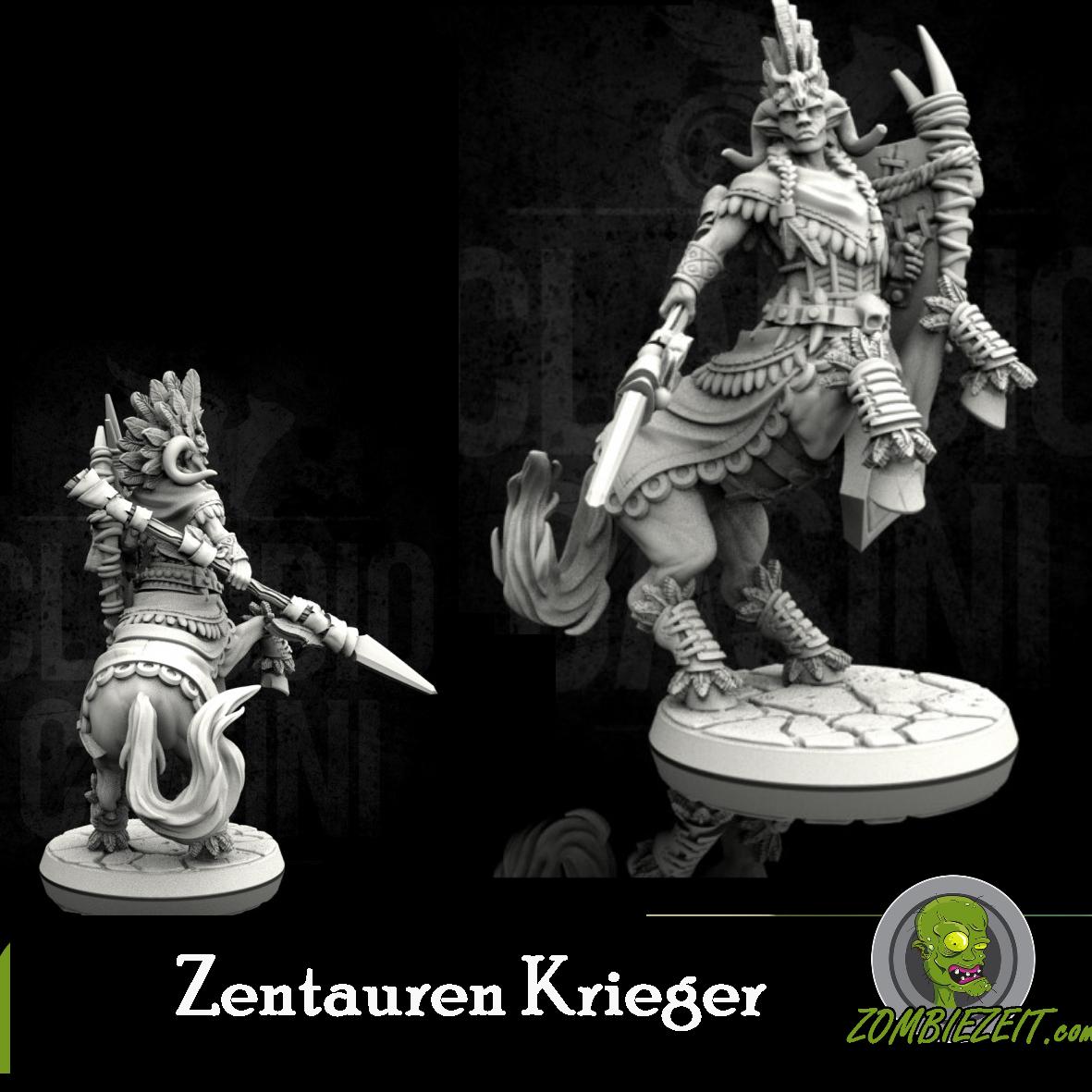Zentauren Krieger mit Speer und Schild