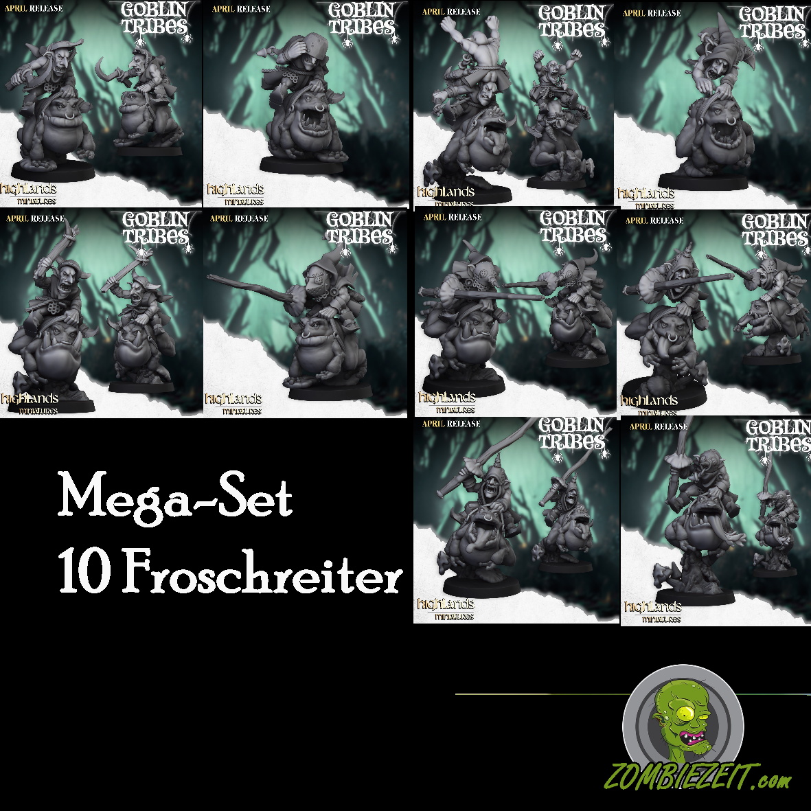 10 Goblin Froschreiter