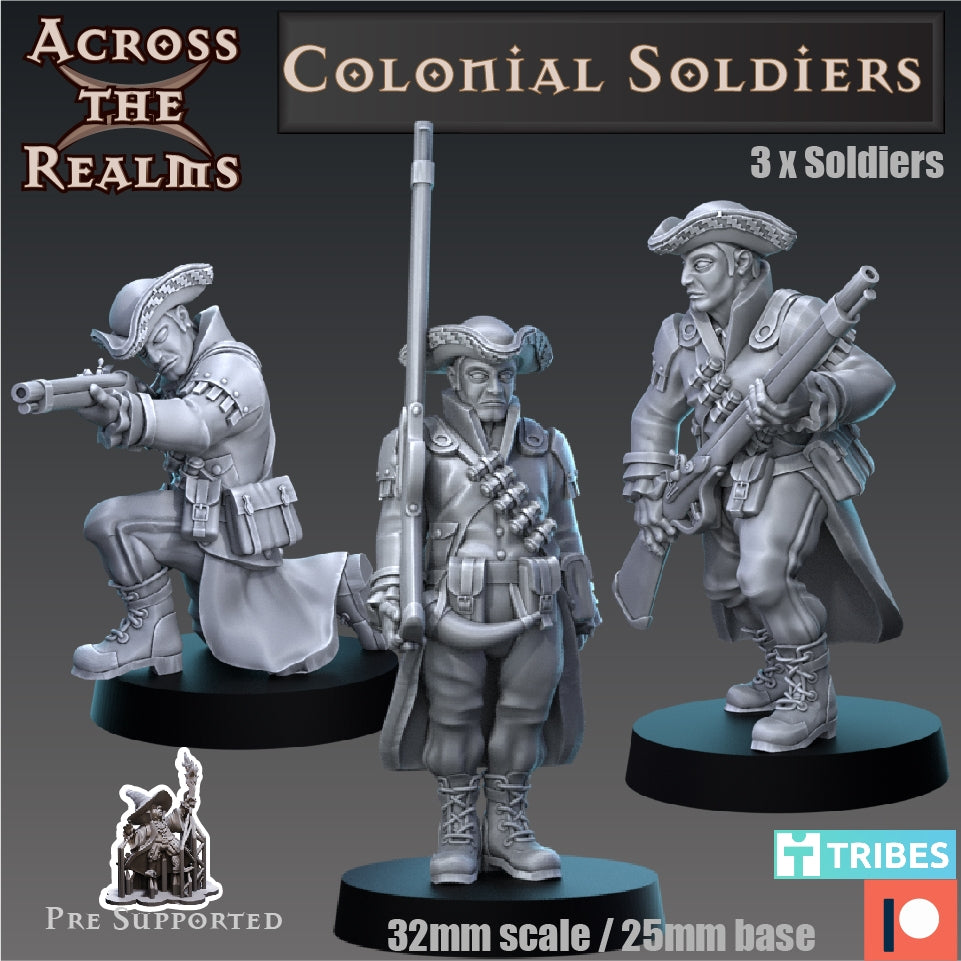 Koloniale Soldaten Set 6 Miniaturen