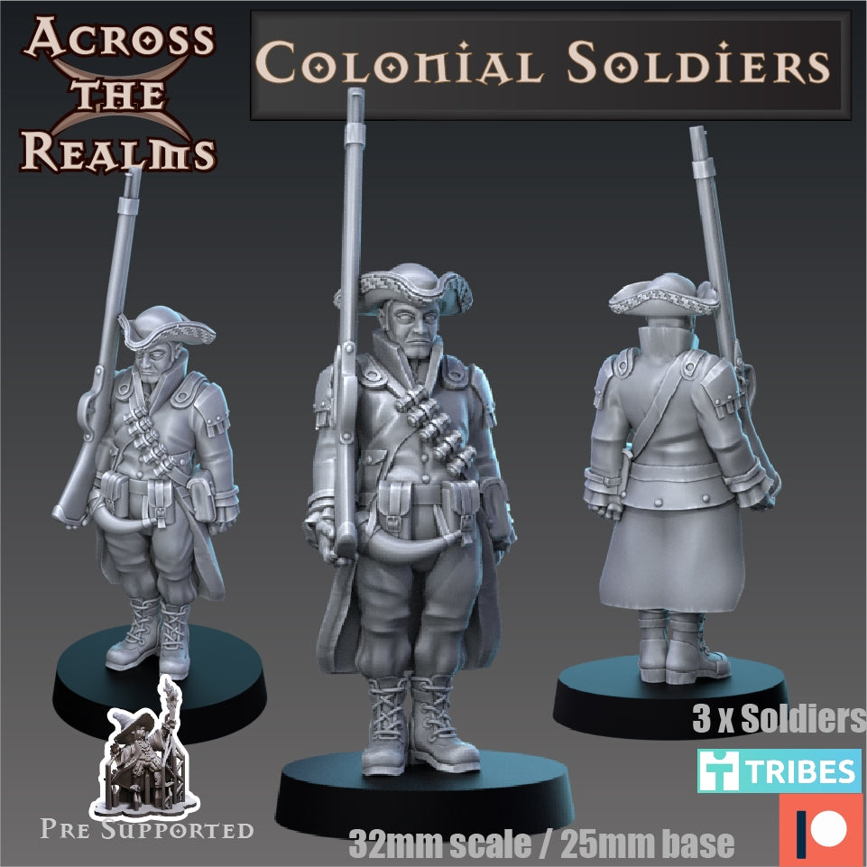 Koloniale Soldaten Set 6 Miniaturen