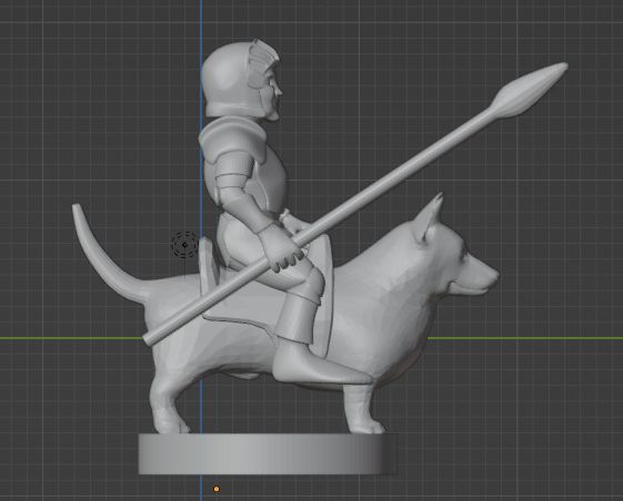 Halbling Kavallerist auf Corgi