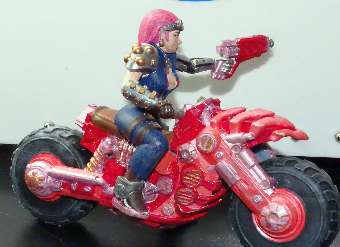Cyberpunk Biker with Gun