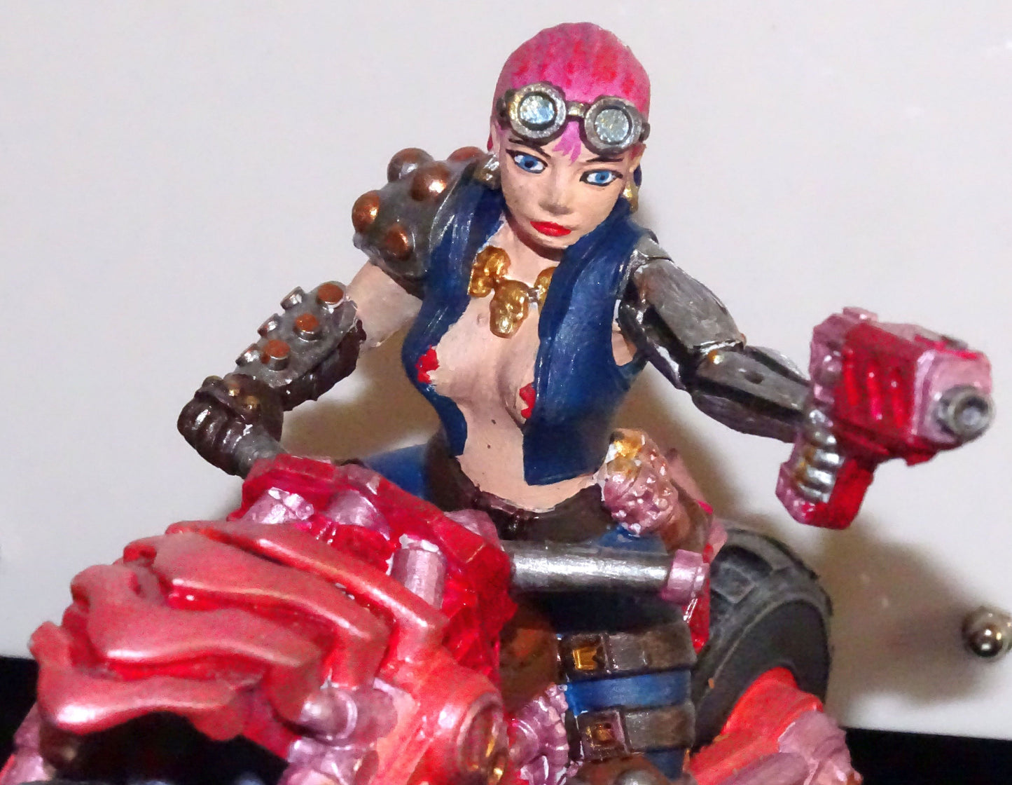 Cyberpunk Biker with Gun