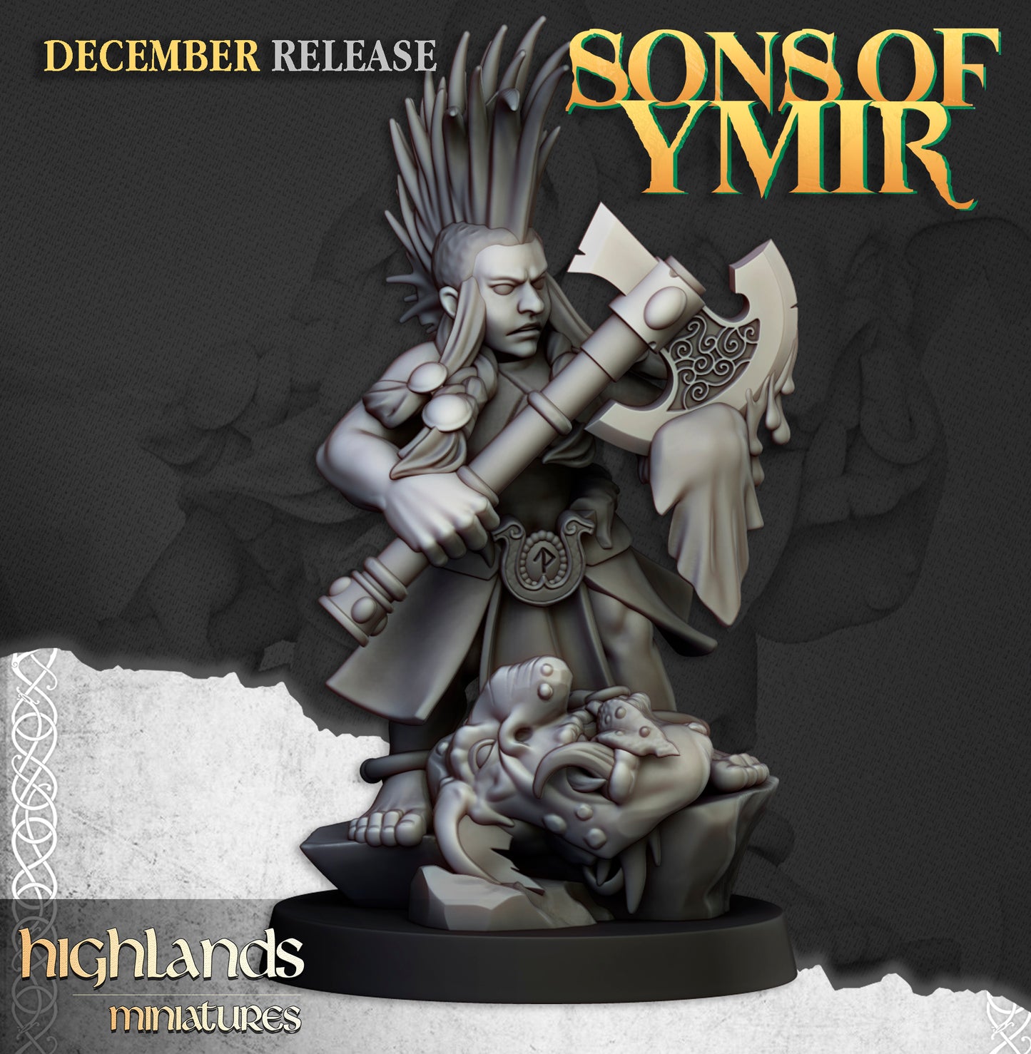 Female Dwarf Trollseeker mit Szenischer Base