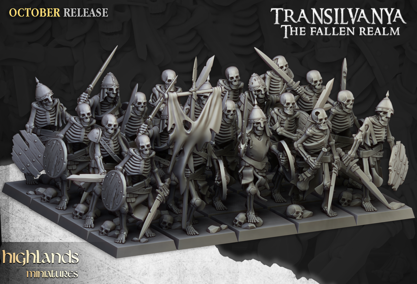 Skeleton Sword Warrior Set 9 Miniaturen