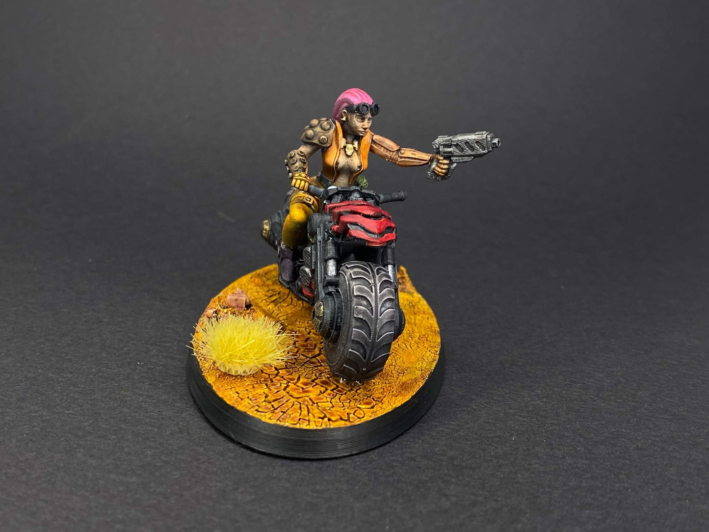 Cyberpunk Biker with Gun