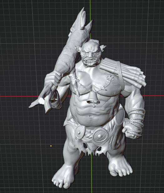 Oger mit Keule